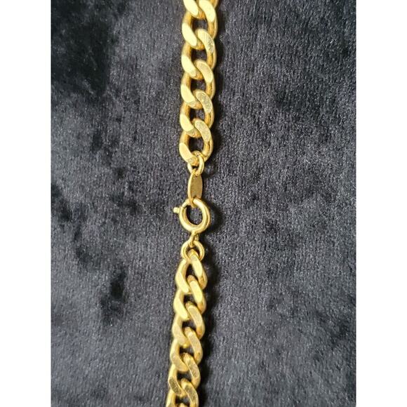 Women's Gold Plated Chain Link Greek Long Fashion Necklace - Picture 6 of 11